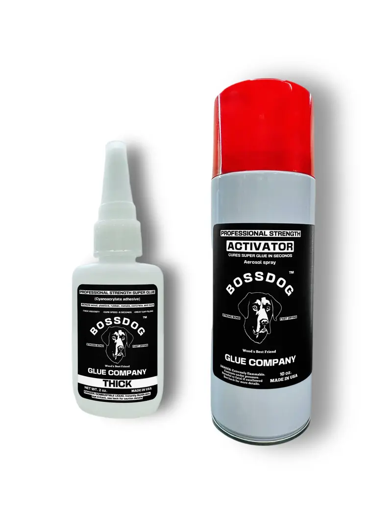 Professional-Strength Thick Super Glue (2 Oz) + 10 Oz Activator Bundle 1