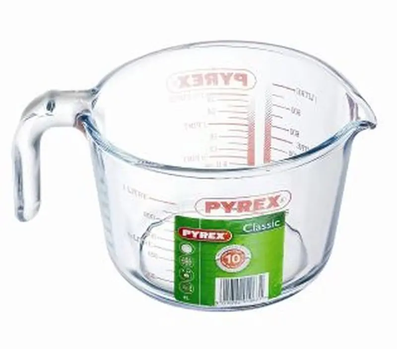 Pyrex Classic Measuring Jug – 1 Litre, Heatproof Glass With Handle 1