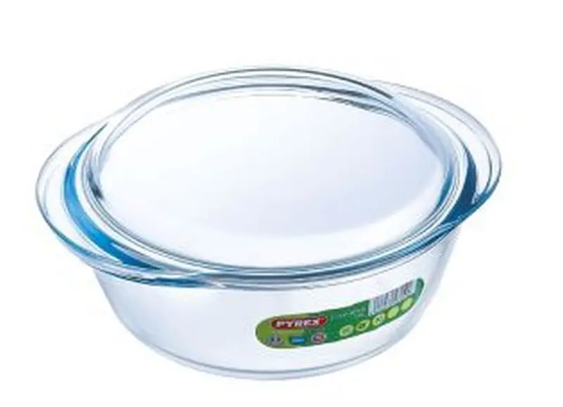Pyrex Round Casserole Dish – 2.1-Litre Oven-Safe Glass Cookware 1