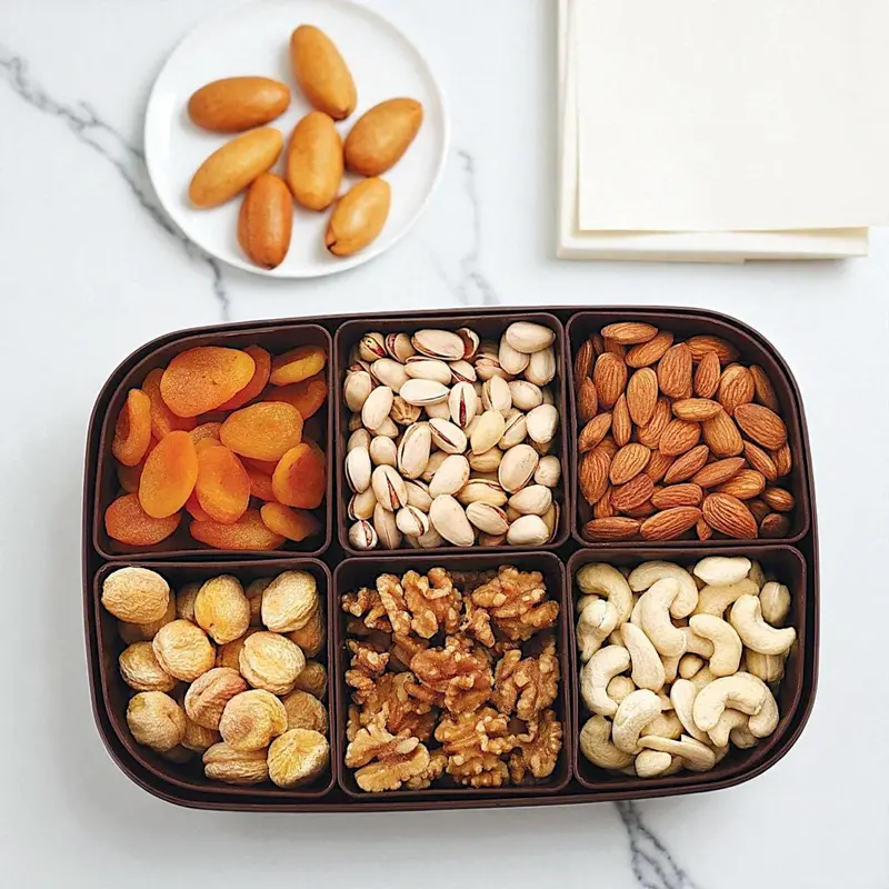 Rajwadi-Style 6-Cup Spice & Snack Organizer – Bpa-Free Modular Kitchen Container Set For Pickles, Sweets & More 1