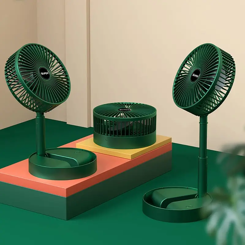 Rechargeable Foldable Usb Desk Fan – Compact 3-Speed Adjustable Desktop Fan For Home, Office & Travel 1