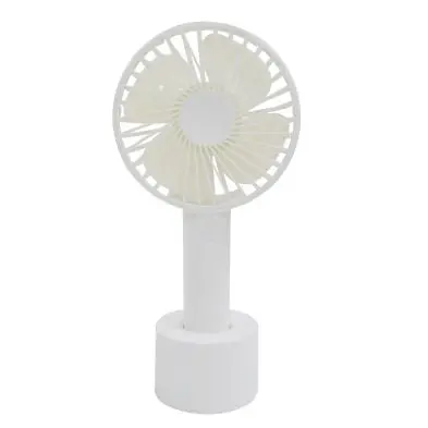Rechargeable Handheld Fan – 3-Speed Portable Cooling Device In Matte White 1