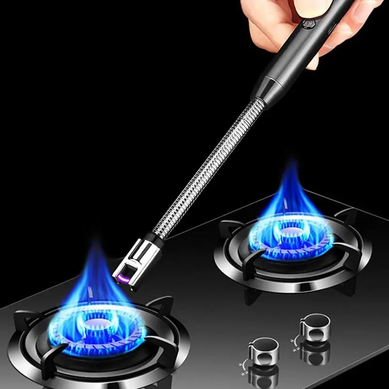 Rechargeable Plasma Arc Lighter – Windproof, Flameless Usb Lighter With 360° Flexible Neck For Candles And Celebrations 1