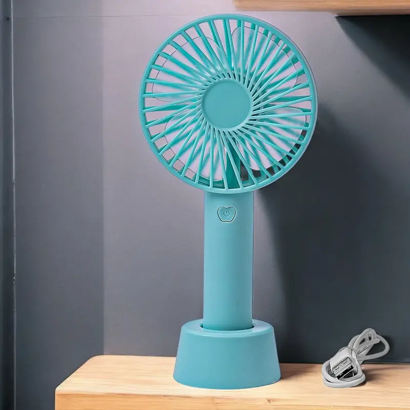 Rechargeable Usb Portable Hand Fan – Compact Table Fan With Adjustable Stand For Indoor, Outdoor & Travel Use 1