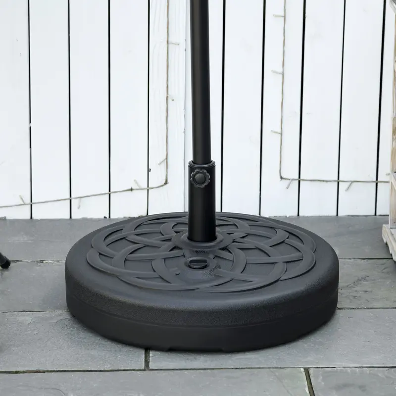 Reinforced Cross-Style Parasol Base – Fillable Sand/Water Holder For Large Umbrellas 1