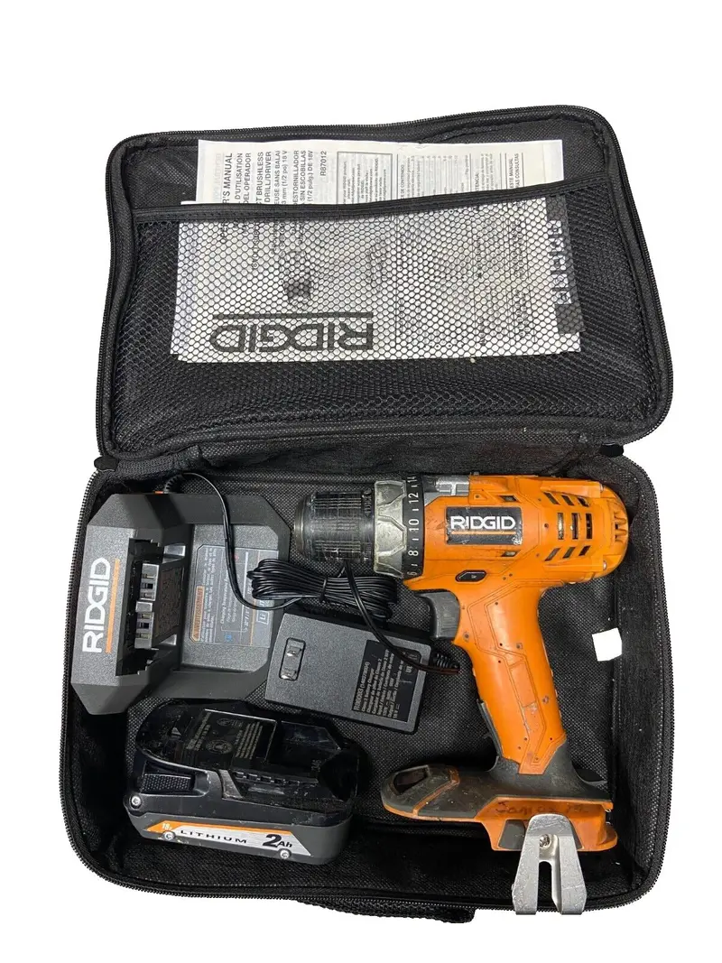 Ridgid R86008 18V Compact 2-Speed Drill/Driver Kit With Battery & Charger 1