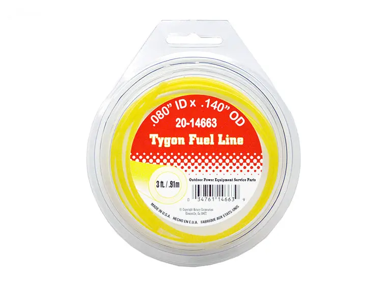 Rotary #14663 3-Foot Fuel Line Hose – 0.080" Id × 0.140" Od 1