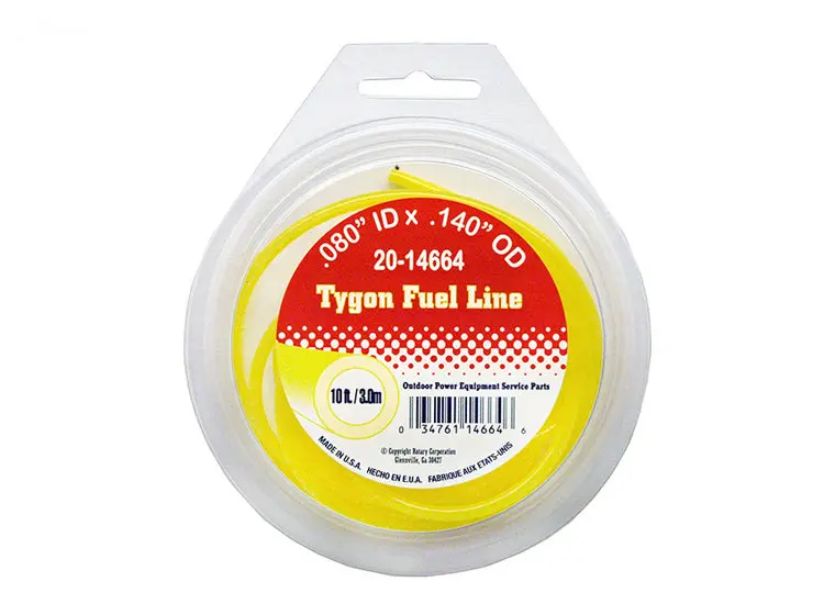 Rotary 14664 10-Foot Fuel Tubing Pack – 0.080" Id × 0.140" Od 1