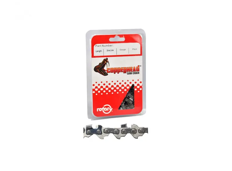 Rotary 7111064 Semi-Chisel Lawn Chain – .043" Pitch, 1/4" Gauge, 64 Links, Bumper-Linked 1