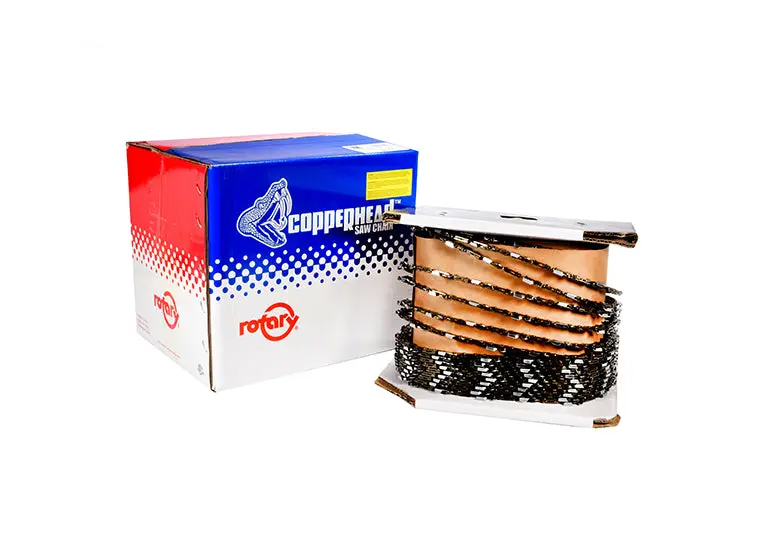 Rotary 7212001 0.043" Pitch 3/8" Pitch 100-Foot Low-Profile Semi-Chisel Chain – No Bumper Links 1