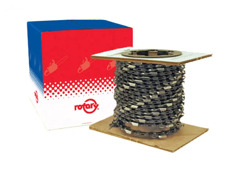 Rotary 7221001 0.050" Pitch 3/8" Pitch 100-Foot Low-Profile Chain With Bumper Links 1