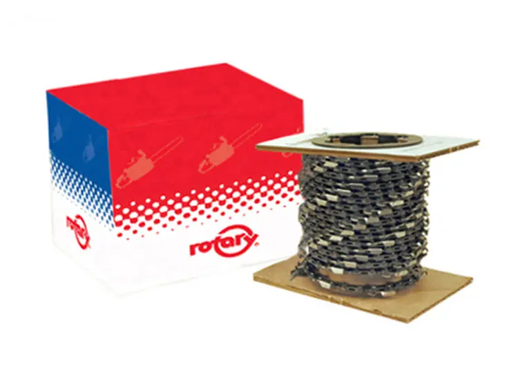 Rotary 7424002 0.050" Pitch 3/8" Pitch 25-Foot Chisel Chain – No Bumper Links 1