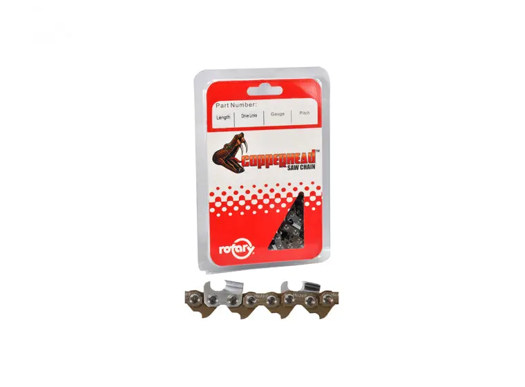 Rotary 7444072 0.063" 3/8" Pitch 72-Link Full-Chisel Saw Chain Without Bumper Link 1