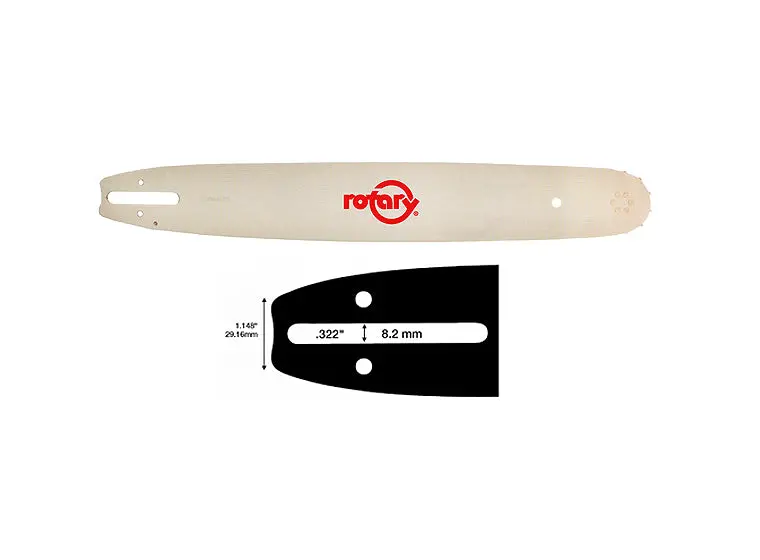 Rotary 9112118 Consumer Chainsaw Bar – 18", 3/8" Low Profile, .050" Gauge 1