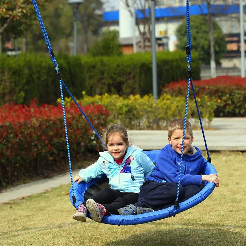 Rotating Round Garden Swing For Kids – Tree-Style Play Seat 1