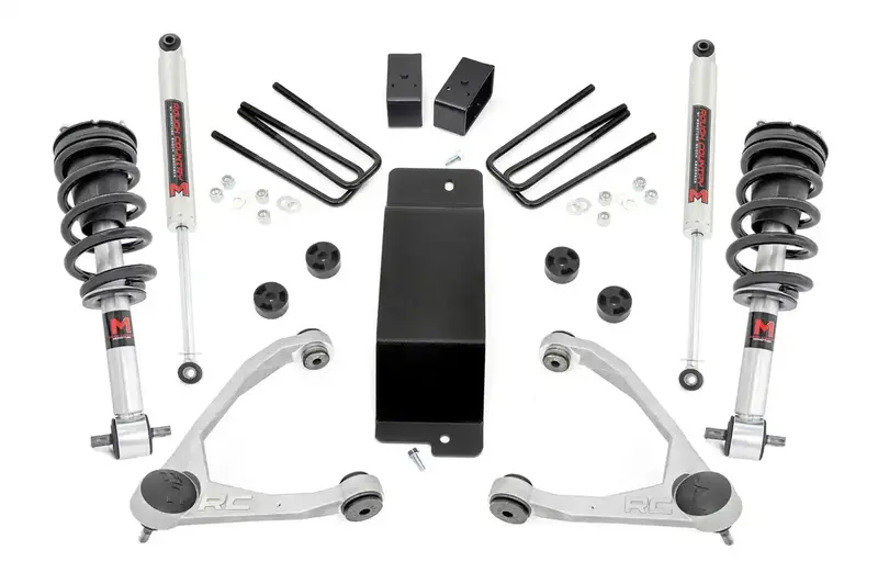 Rough Country 19440 - Suspension Lift Kit 3.5 In. Forged Upper Control Arms M1 Strut 1