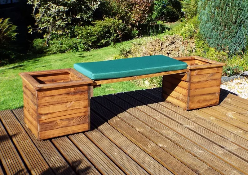 Scandinavian Redwood Planter Bench – 2-Seater – Charles Taylor 1
