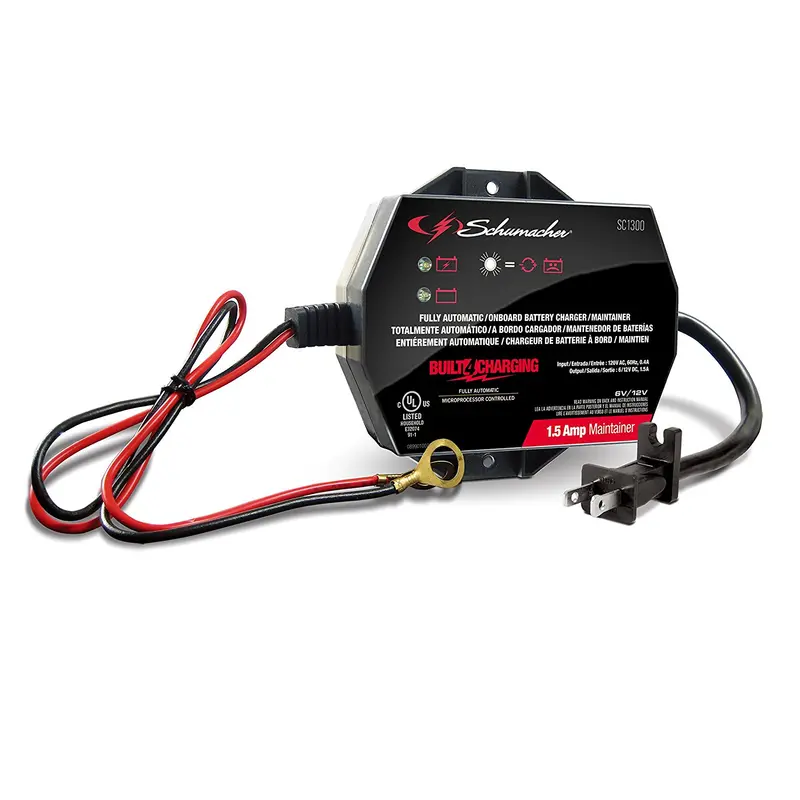 Schumacher Sc1300 Portable 12V Battery Tender With Maintenance Charging Mode 1
