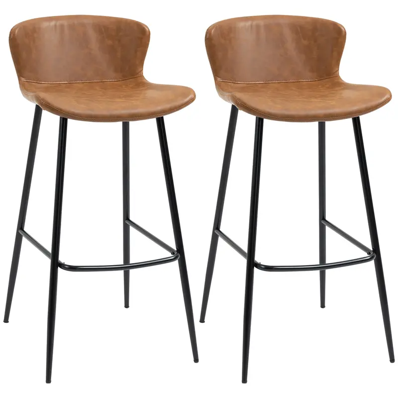 Set Of 2 Modern Bar Stools 1