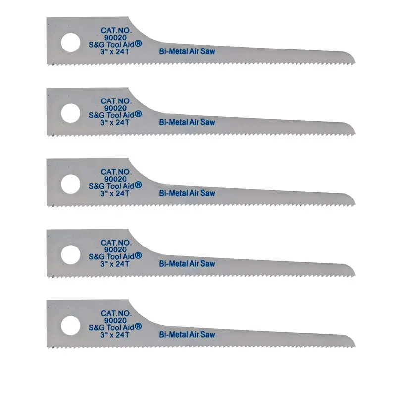 S&G Tool Aid 3-Inch Scroll Blade For Air Saws – 24 Tpi Fine-Cut Replacement Blade 1