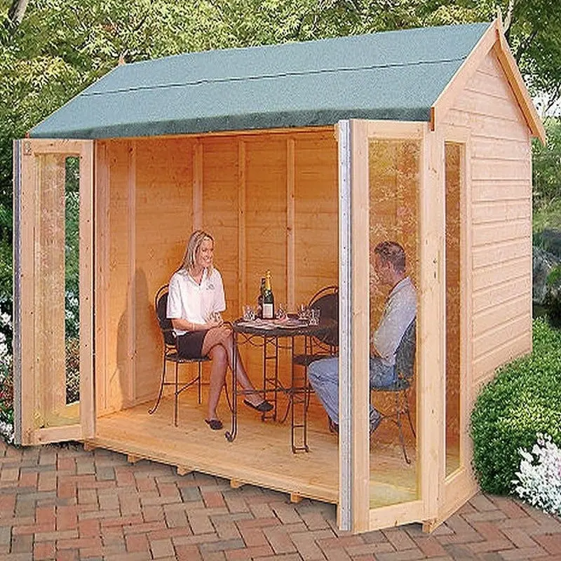 Shire Blenheim Summerhouse – 10'2" X 6'5" Dip-Treated Shiplap Apex 1