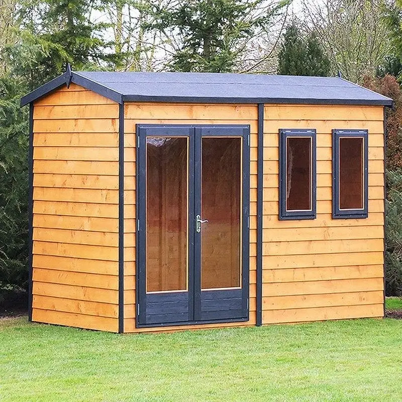 Shire Drayton Reverse Apex Garden Studio – 7'3" X 11'9", Premium Dip-Treated Tongue & Groove 1