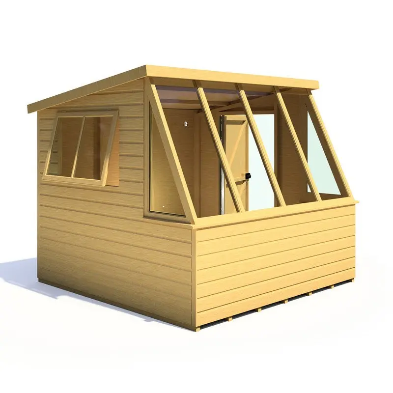 Shire Iceni Apex Shed – 8'3" X 8'3" Coated Shiplap Garden Building 1