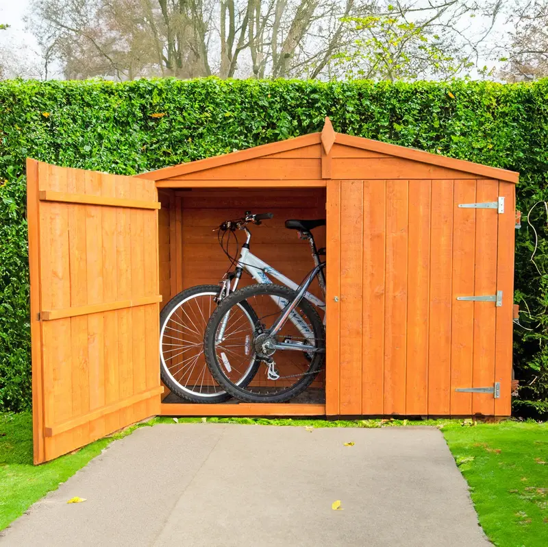 Shire Overlap Bike Storage Unit – 7' X 3' Garden Workshop Shed 1
