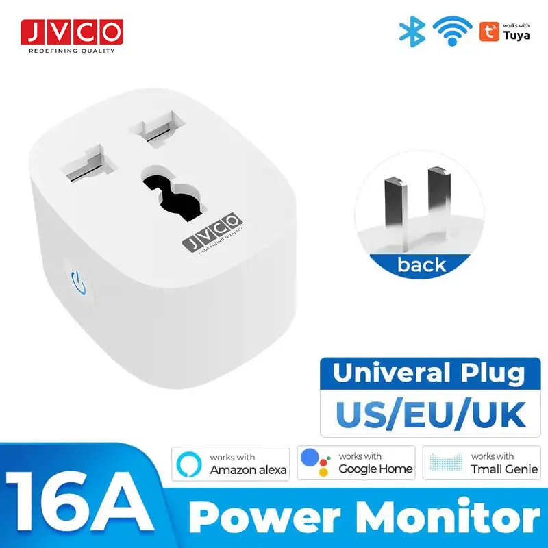 Smart Wifi Plug With Real-Time Power Monitoring – 16A Universal Socket & Energy Tracker 1