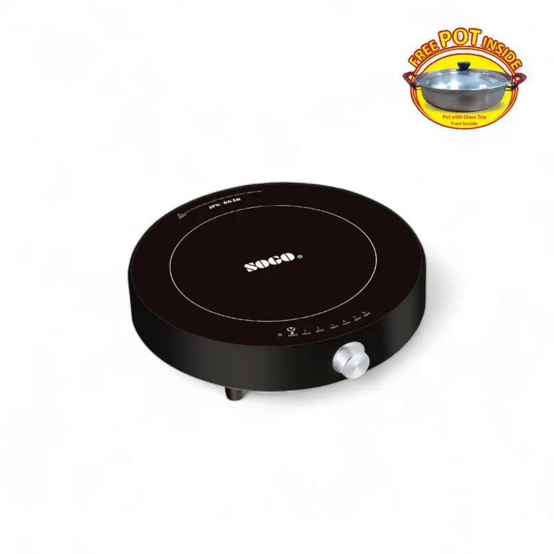 Sogo Jpn-663R 1500W Induction Cooker – Includes Free Cookware Set 1