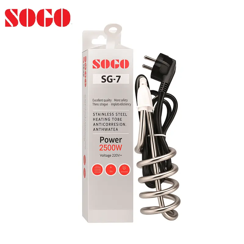 Sogo Sg-7 2500W Stainless Steel Immersion Heater – Corrosion-Resistant, High-Efficiency 220V Electric Heating Element 1