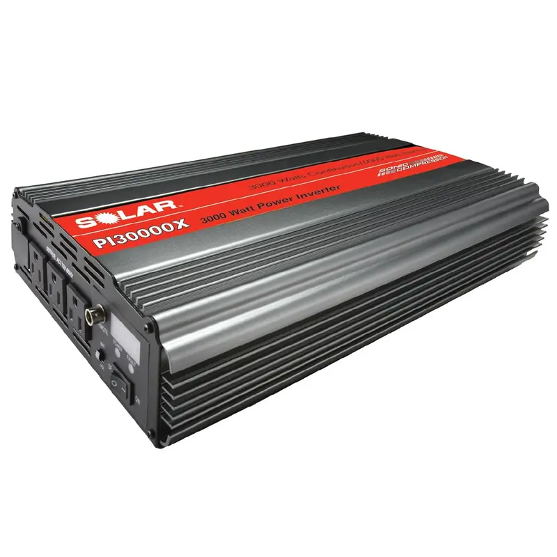 Solar Pi30000X 3000W Pure Sine Wave Inverter With Triple Ac Outlets And Integrated Junction Block – Gray 1