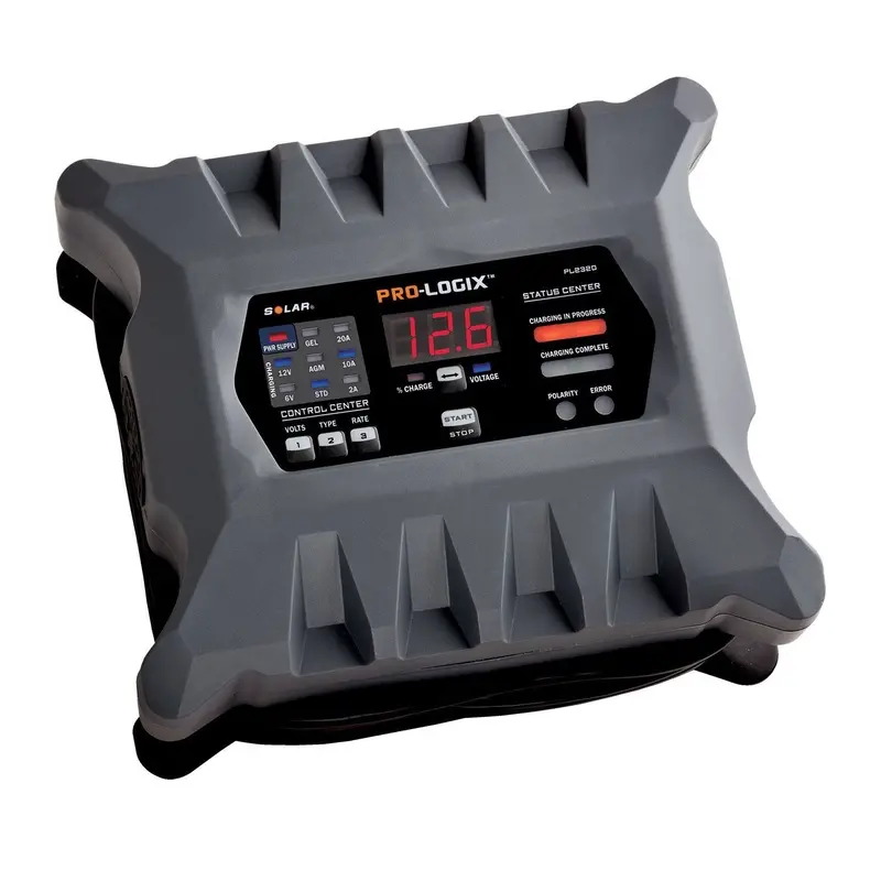 Solar Pro-Logix Pl2320 20A Dual-Voltage (6V/12V) Battery Charger & Maintainer 1