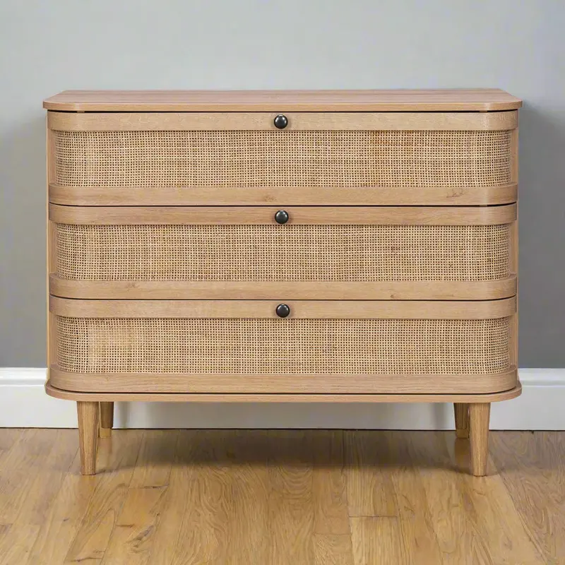 Stockholm Beige 3-Drawer Chest Of Drawers – Minimalist Bedroom Or Living Room Storage 1