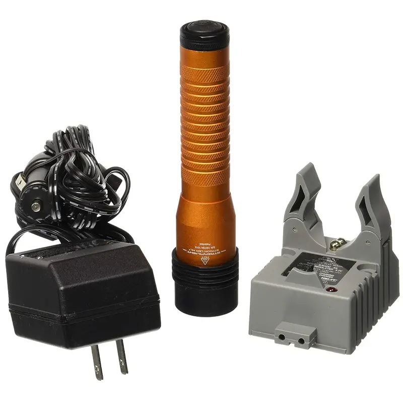 Streamlight Orange Strion Hl Flashlight – 500 Lumens With Ac/Dc Single Charger 1