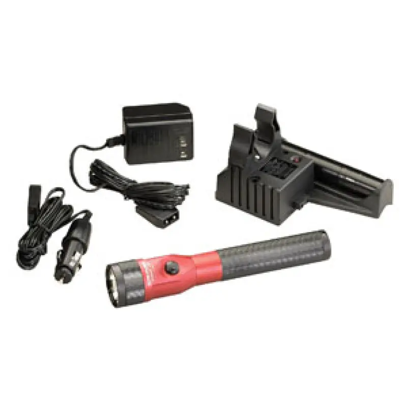 Streamlight Red Stinger Led Flashlight – Ac/Dc Piggyback Charging Kit 1