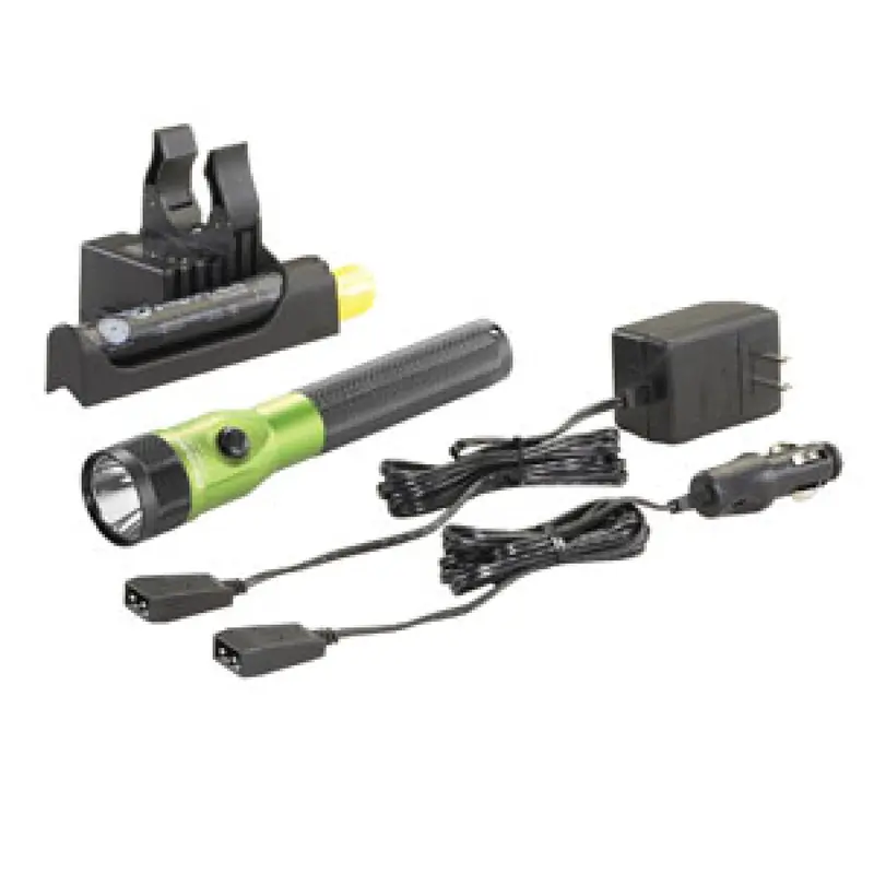 Streamlight Stinger Led Flashlight – Lime Green With Ac/Dc Piggyback Charger 1