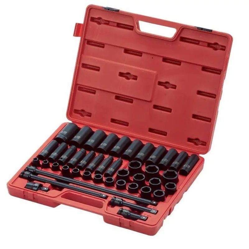 Sunex 2569 43-Piece 1/2" Drive Metric Impact Socket Set 1