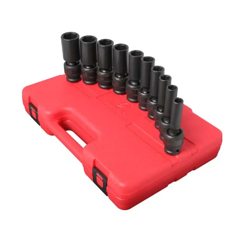 Sunex 2659 10-Piece 1/2-Inch Drive Deep Impact Socket Set — Sae 1