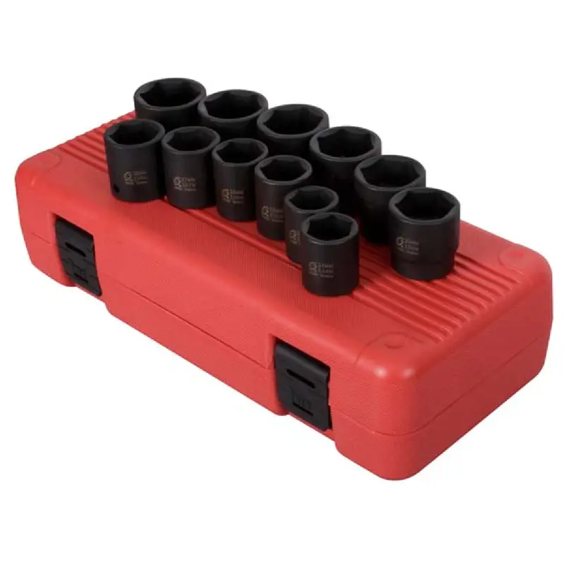 Sunex 2692 1/2" Drive Socket Add-On Set – 12-Piece 23–36Mm Metric Deep Sockets (Compatible With #2652) 1