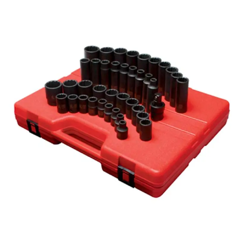 Sunex 2699 39-Piece 1/2-Inch Drive Metric Impact Socket Set – 12-Point Design 1