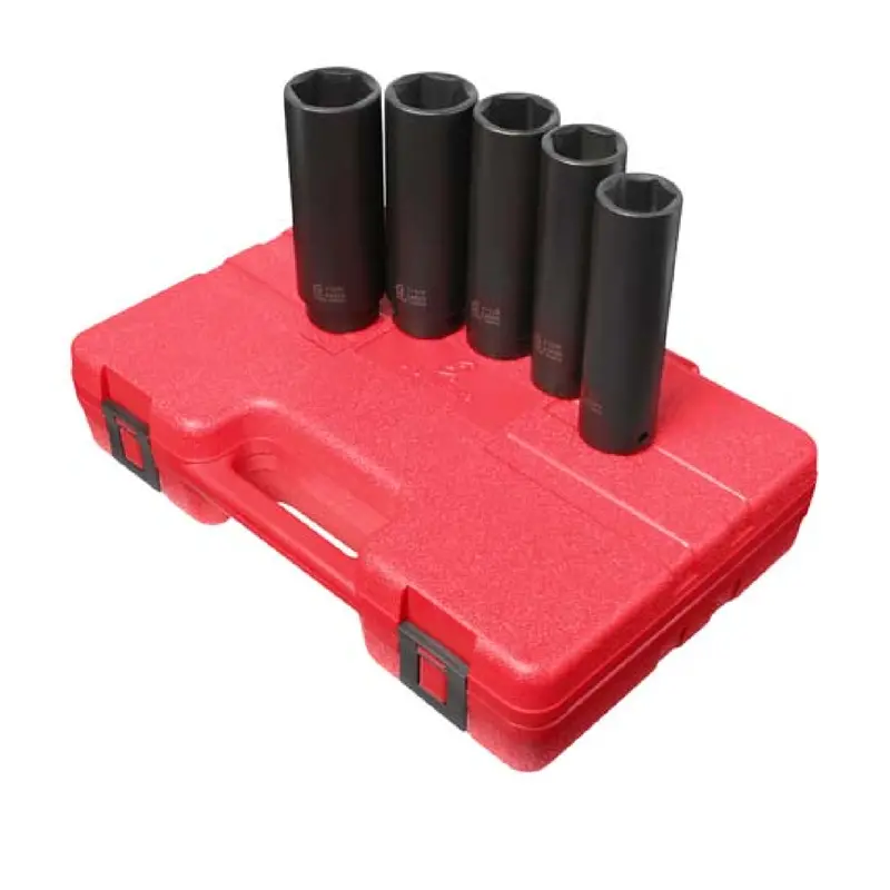 Sunex 5-Piece 1/2" Drive Extra-Deep Sae Impact Socket Kit – 2845 1