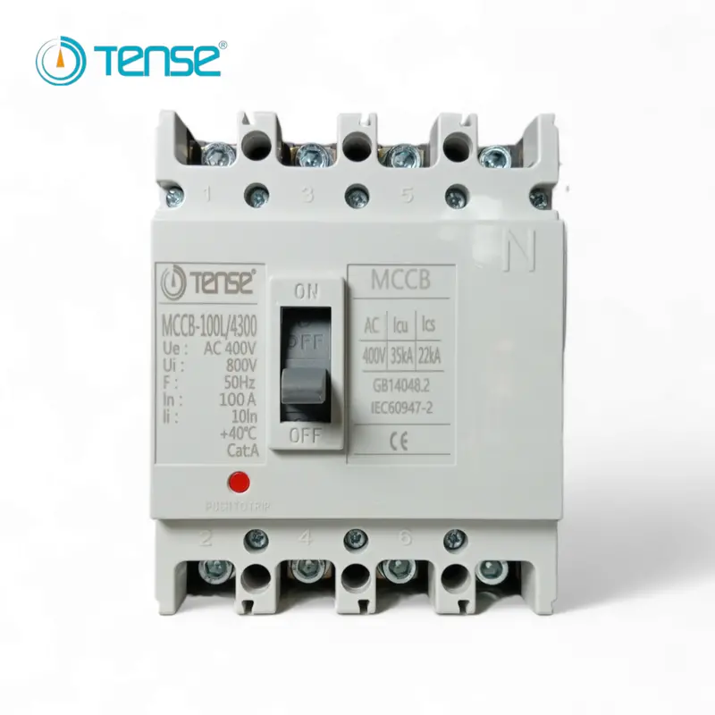 Tense Mccb100L/4300 100A 4-Pole Molded Case Circuit Breaker For Ac Systems 1