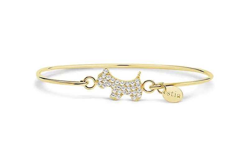 Terrier Pawprint Pavé Bracelet 1