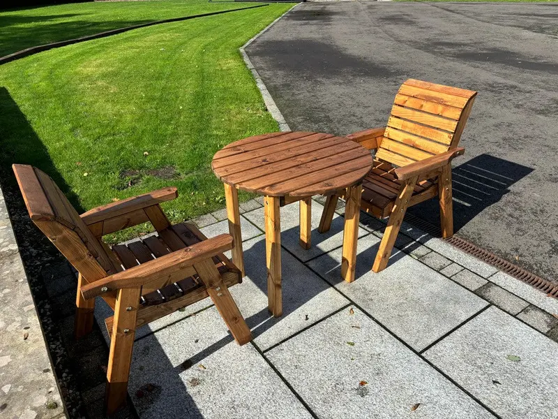 Thatcham Patio Dining Set – Compact 2-Seat Outdoor Furniture Set By Charles Taylor 1