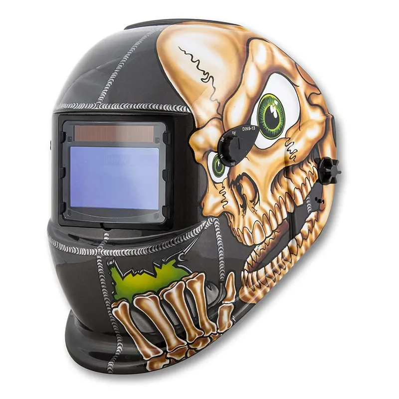Titan 41279 Skull-Design Solar-Powered Auto-Darkening Welding Helmet 1
