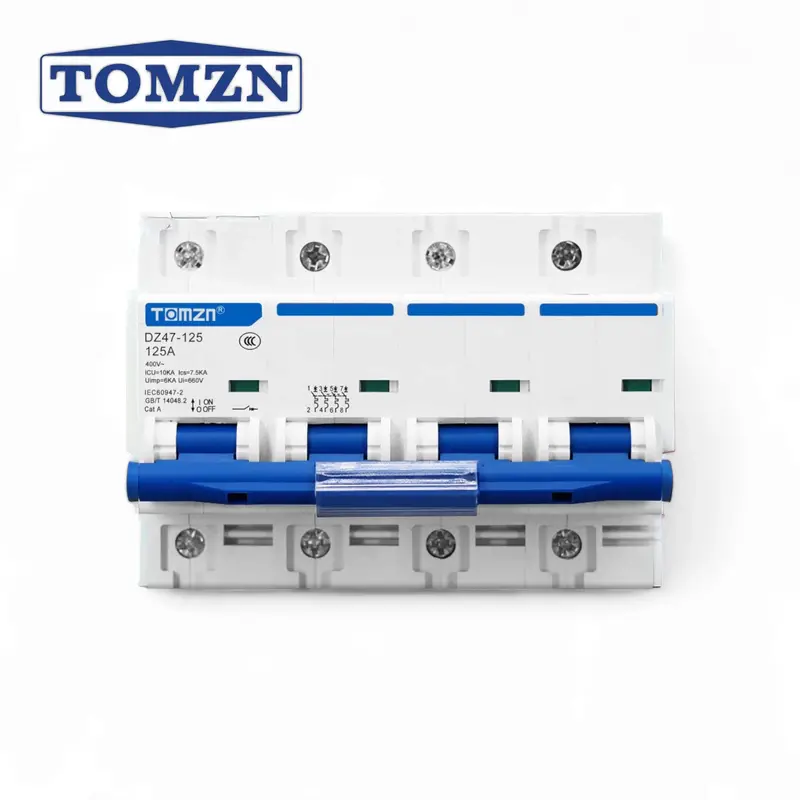 Tomzn 4-Pole 400V 125A Ac Circuit Breaker – Heavy-Duty Distribution Switch 1