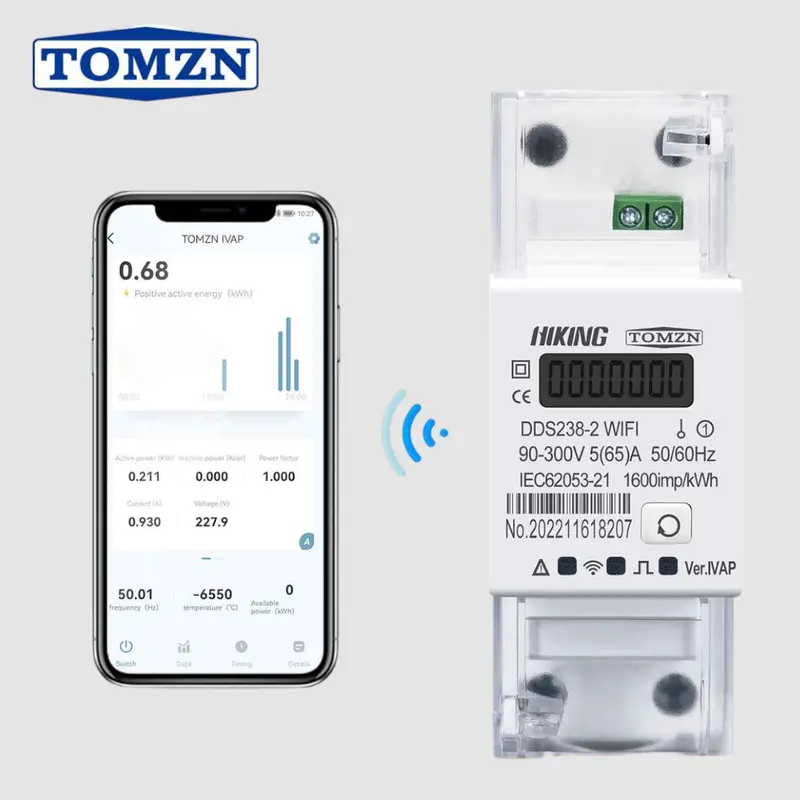 Tomzn Dds238-2 Wi-Fi Enabled Smart Energy Meter — Real-Time Import/Export Monitoring 1