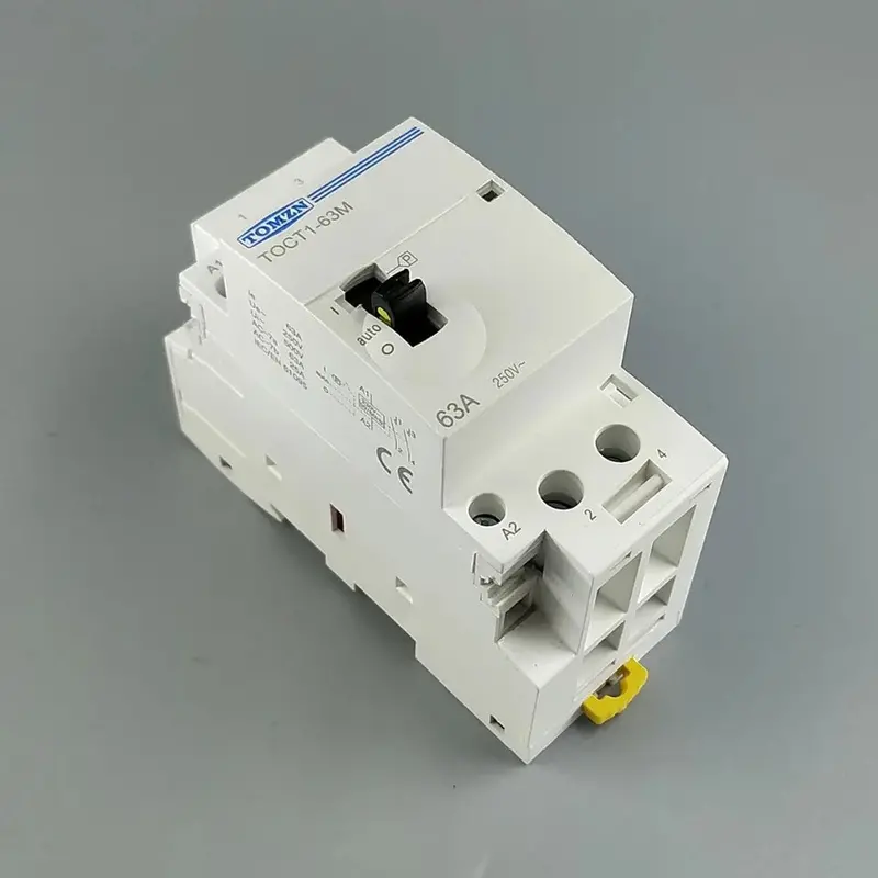 Tomzn Toct1-63M 2-Pole Ac Modular Contactor – 63A, 220V, Din Rail Mount With 2No Contacts 1