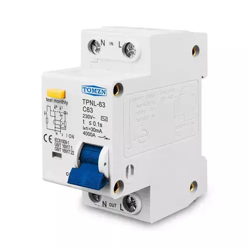 Tomzn Tpnl63 Rcbo – 63A Residual Current Breaker With Overcurrent Protection (220V) 1